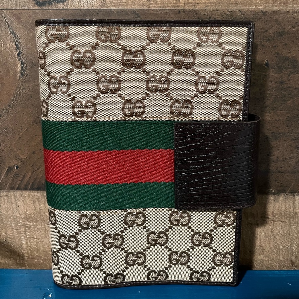 GUCCI Vintage Agenda Planner Cover GG